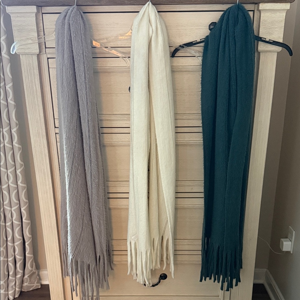 LC Lauren Conrad Textured Scarves - SET OF THREE